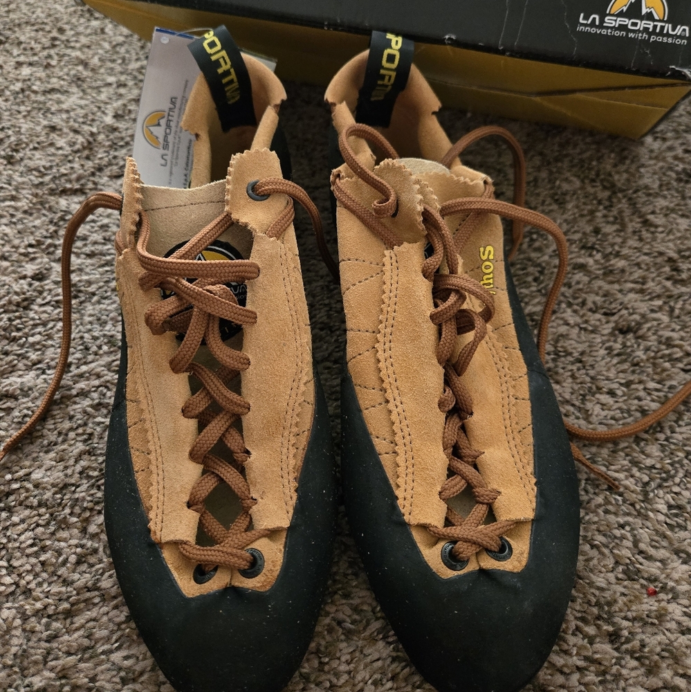 La Sportiva Tan Suede Climbing Shoes